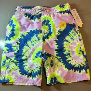 Tie dye swim shorts for boys